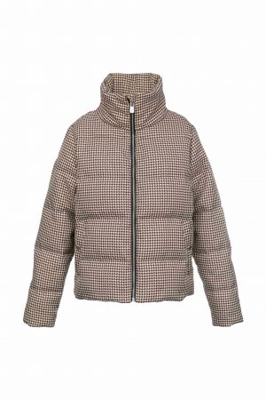 KEJLI brown beige-Pepito kratka - front IMG_6834-zenske-jakne-invento-zenska-zimska-jakna