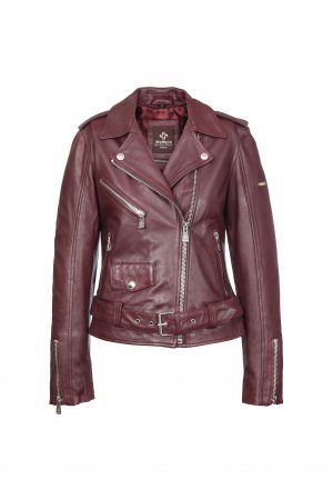 Maya - Burgundy - front IMG_8465IMG_4727-zenska-kozna-jakna-invento-kozne-jakne