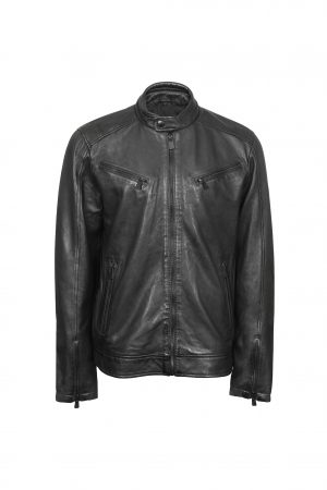 Pablo - Black - front IMG_8352-muska-kozna-jakna-invento-kozne-jakne