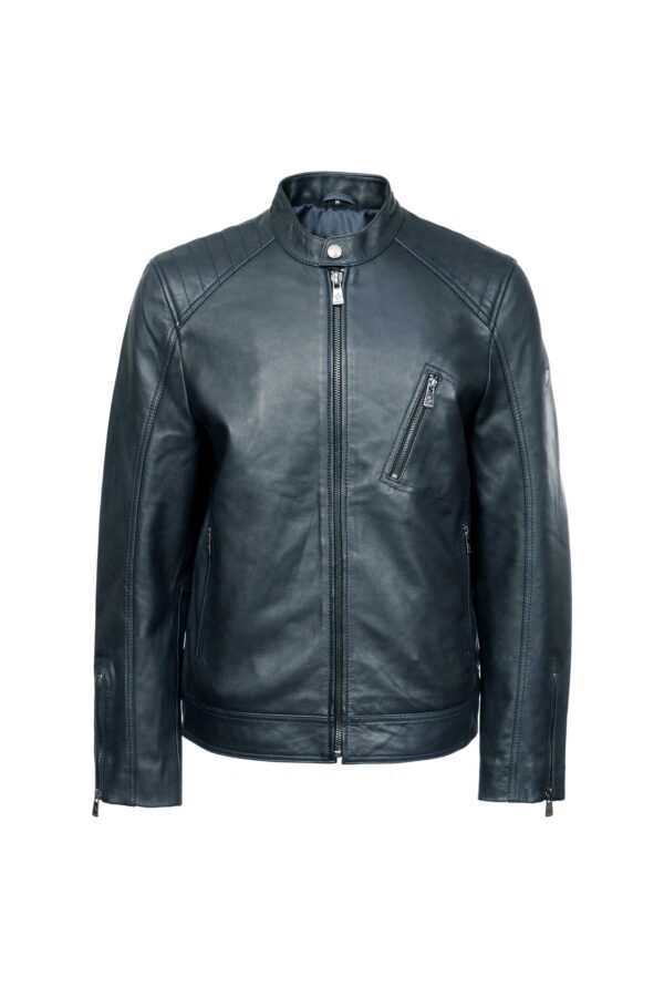 BELSTAFF	DK. NAVY MUŠKA KOŽNA JAKNA INVENTO KOŽNE JAKNE