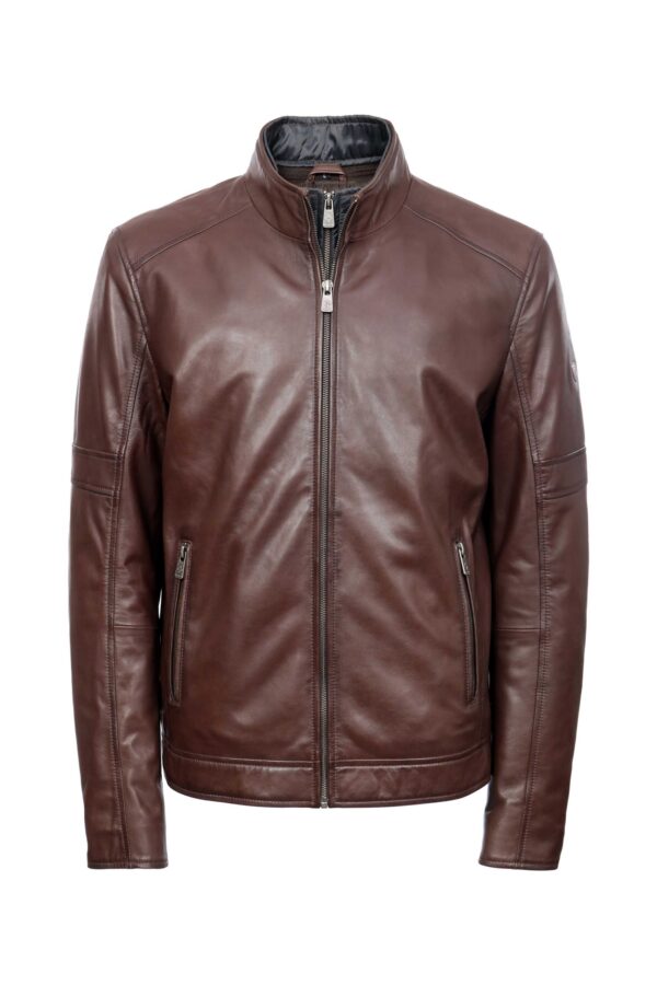 BENDER CHOCO BROWN MUŠKA KOŽNA JAKNA INVENTO KOŽNE JAKNE