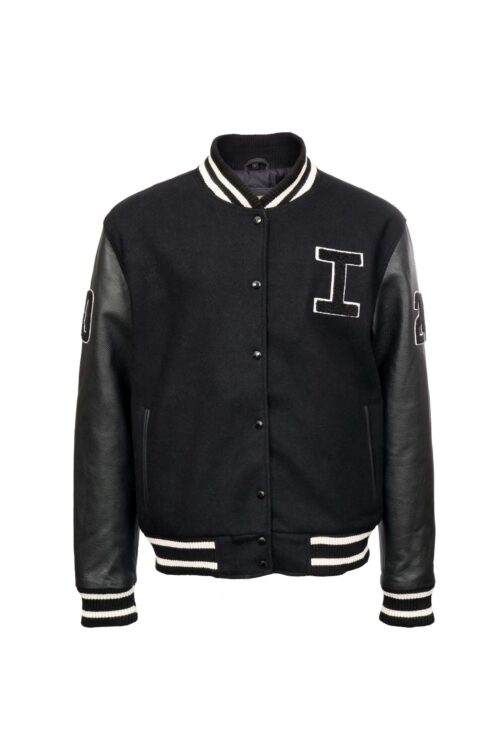 COLLEGE black MUŠKA KOŽNA JAKNA INVENTO KOŽNE JAKNE