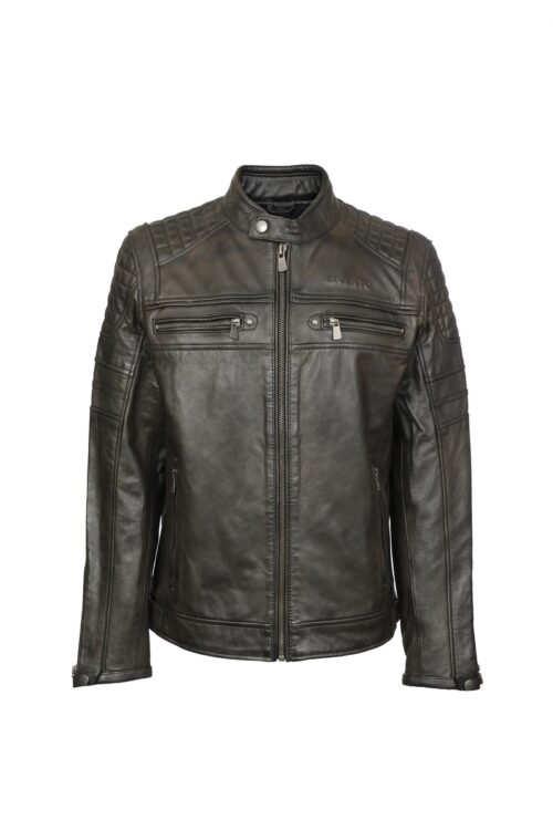 DEVON DK BROWN MUŠKA KOŽNA JAKNA INVENTO KOŽNE JAKNE