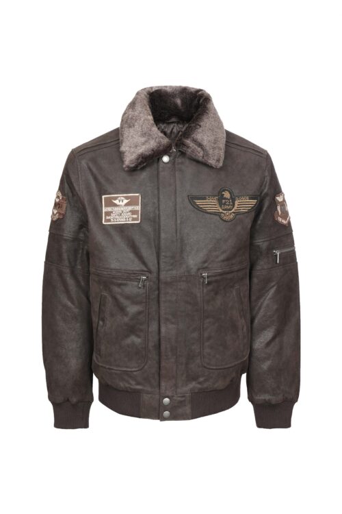 DULCO NEW DK.BROWN MUŠKA KOŽNA JAKNA INVENTO KOŽNE JAKNE