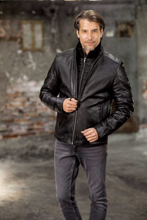 ERIK BLACK MUŠKA KOŽNA JAKNA INVENTO KOŽNE JAKNE