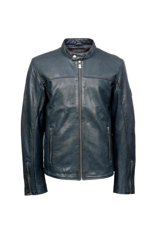 FINN dk.navy MUŠKA KOŽNA JAKNA INVENTO KOŽNE JAKNE