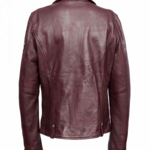 HALI burgundy ŽENSKA KOŽNA JAKNA INVENTO KOŽNE JAKNE