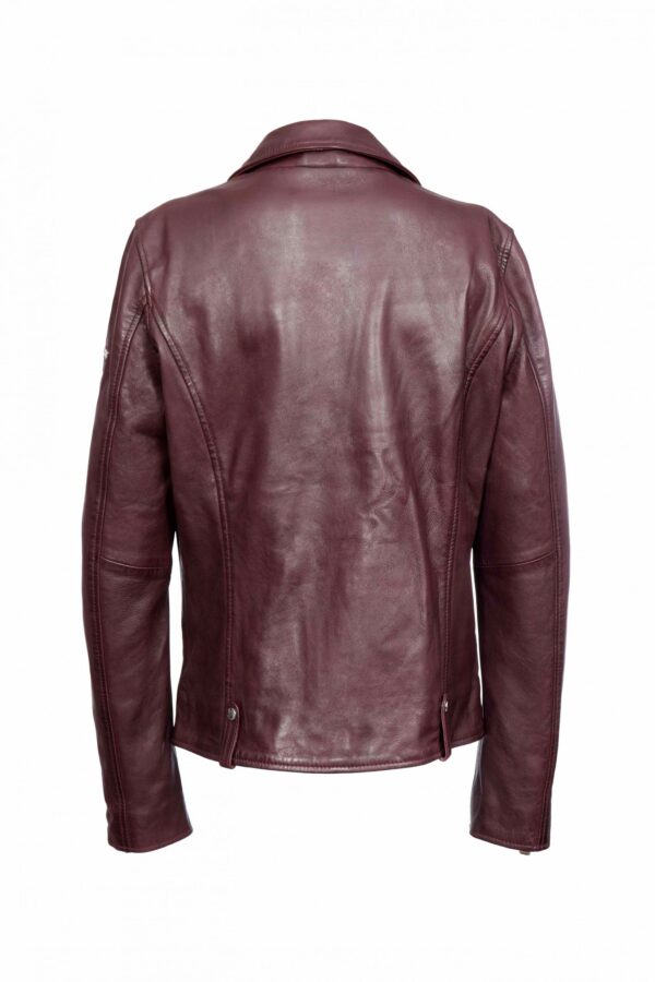 HALI burgundy ŽENSKA KOŽNA JAKNA INVENTO KOŽNE JAKNE