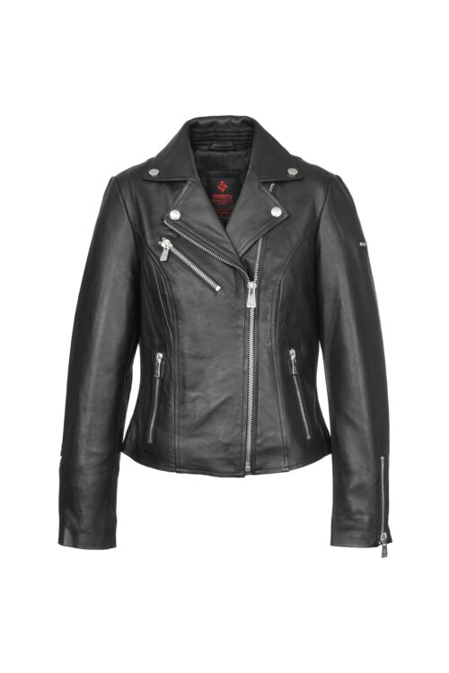 LEA BLACK ŽENSKA KOŽNA JAKNA INVENTO KOŽNE JAKNE