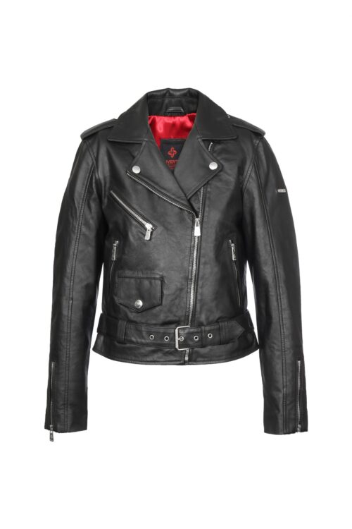 LIMA BLACK ŽENSKA KOŽNA JAKNA INVENTO KOŽNE JAKNE