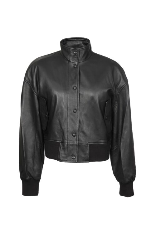 LIZZ	BLACK ŽENSKA KOŽNA JAKNA INVENTO KOŽNE JAKNE