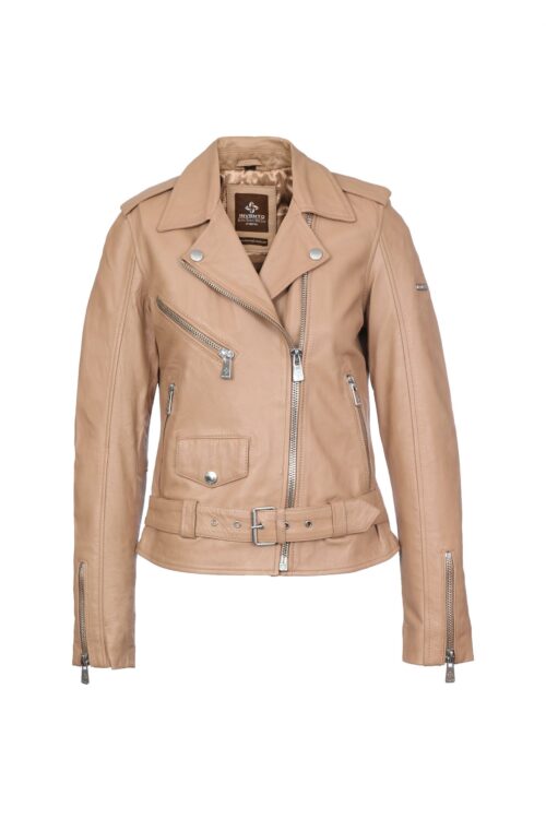 MAYA BEIGE ŽENSKA KOŽNA JAKNA INVENTO KOŽNE JAKNE