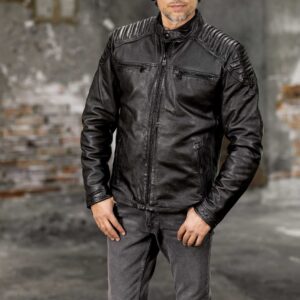 NIK BLACK MUŠKA KOŽNA JAKNA INVENTO KOŽNE JAKNE