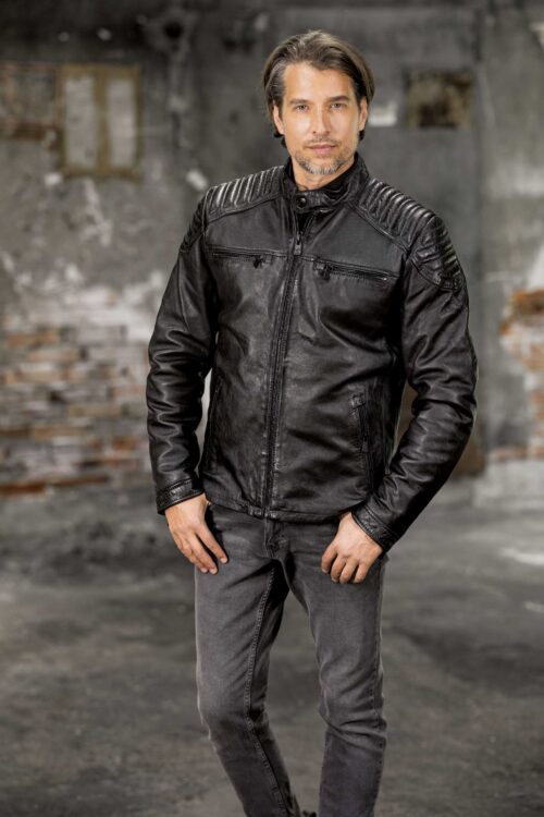 NIK BLACK MUŠKA KOŽNA JAKNA INVENTO KOŽNE JAKNE