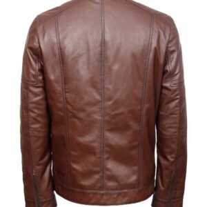 NEVIO BROWN MUŠKA KOŽNA JAKNA INVENTO KOŽNE JAKNE