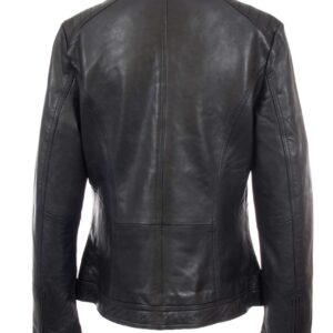 INA BLACK ŽENSKA KOŽNA JAKNA INVENTO