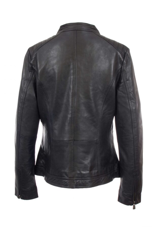 INA BLACK ŽENSKA KOŽNA JAKNA INVENTO