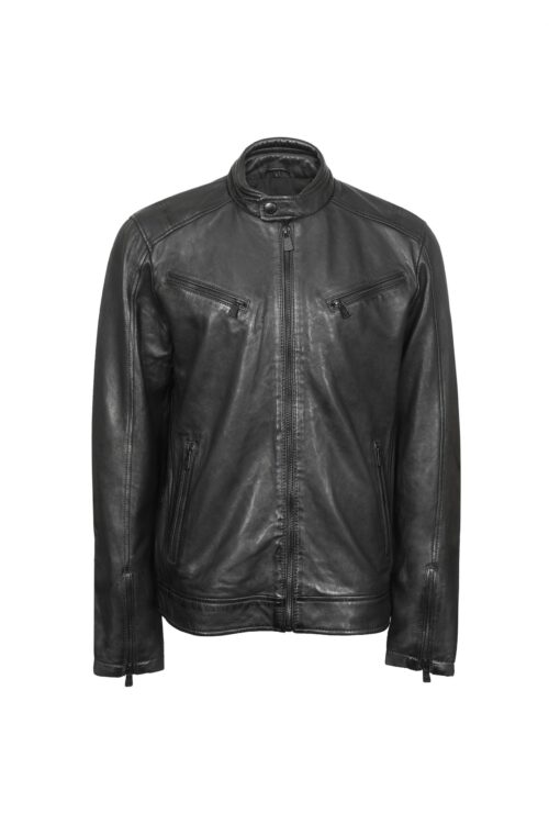 PABLO BLACK MUŠKA KOŽNA JAKNA INVENTO KOŽNE JAKNE