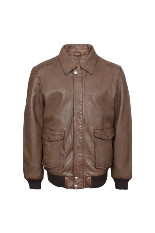 PERT BROWN MUŠKA KOŽNA JAKNA INVENTO KOŽNE JAKNE