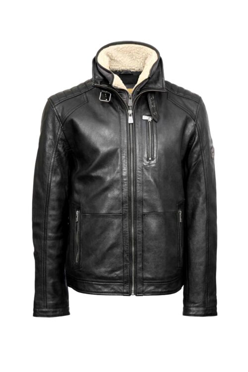 SHERIDAN black MUŠKA KOŽNA JAKNA INVENTO KOŽNE JAKNE