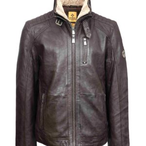 SHERIDAN dk.brown MUŠKA KOŽNA JAKNA INVENTO KOŽNE JAKNE