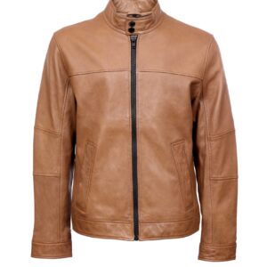 SORO dk. beige MUŠKA KOŽNA JAKNA INVENTO KOŽNE JAKNE