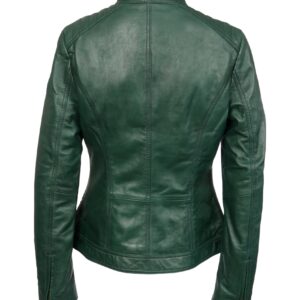 INA GREEN ŽENSKA KOŽNA JAKNA INVENTO