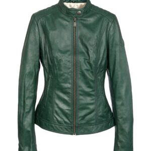 INA GREEN ŽENSKA KOŽNA JAKNA INVENTO