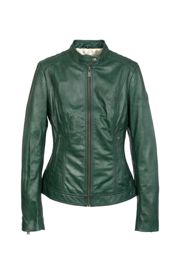 INA GREEN ŽENSKA KOŽNA JAKNA INVENTO
