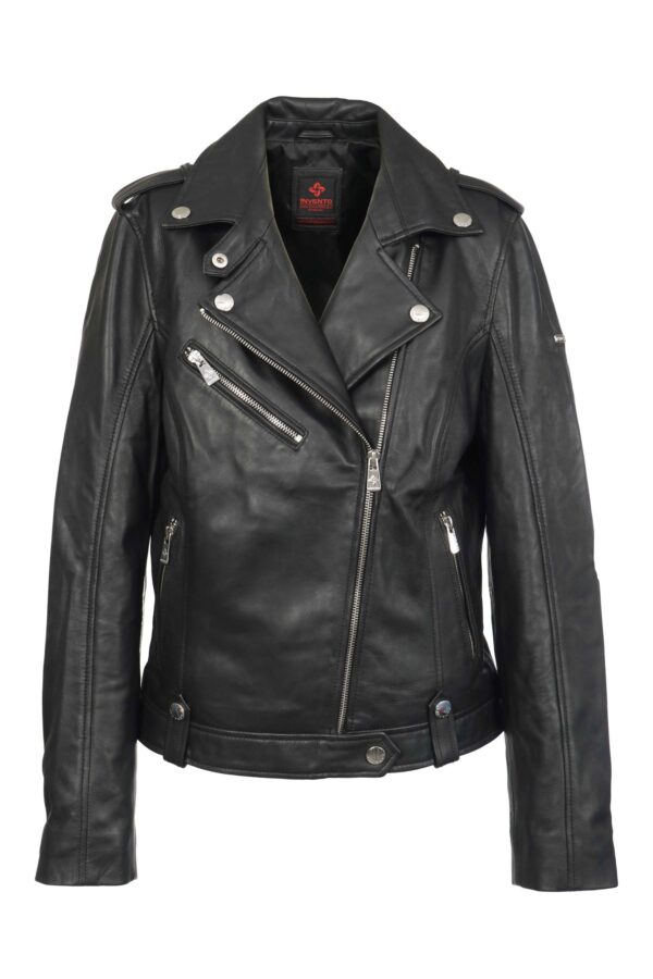 KELI BLACK ŽENSKA KOŽNA JAKNA INVENTO