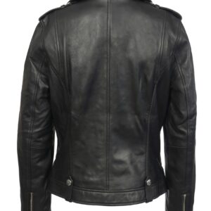 KELI BLACK ŽENSKA KOŽNA JAKNA INVENTO