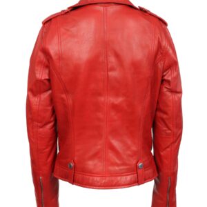 KELI RED ŽENSKA KOŽNA JAKNA INVENTO