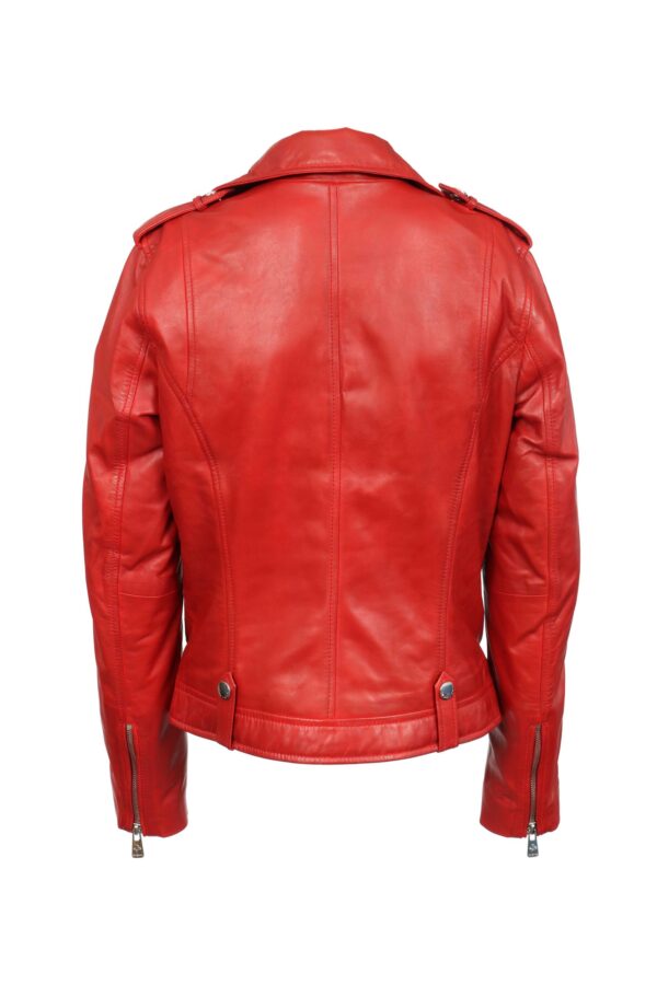 KELI RED ŽENSKA KOŽNA JAKNA INVENTO