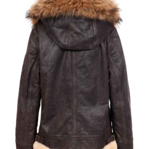 VIKI DARK BROWN KRZNENA JAKNA INVENTO