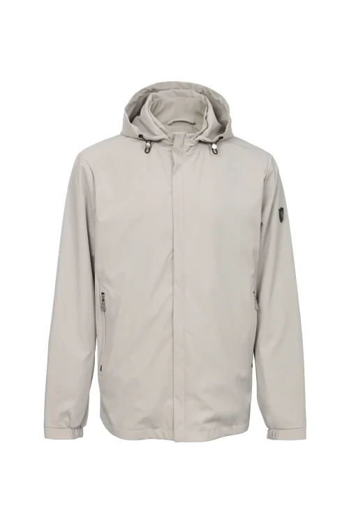 HULIO svetlo siva muška prolećna jakna Invento — prednja strana