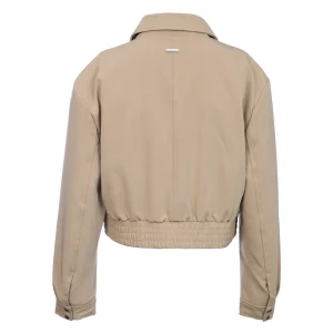 LEA tamno bež ženska prolećna jakna Invento — zadnja strana