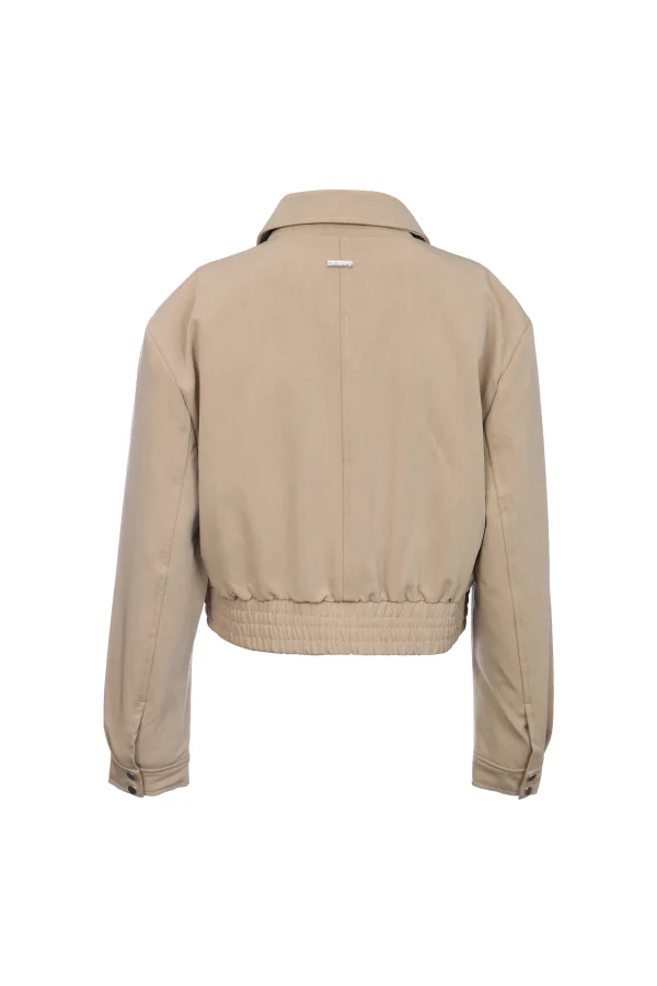 LEA tamno bež ženska prolećna jakna Invento — zadnja strana