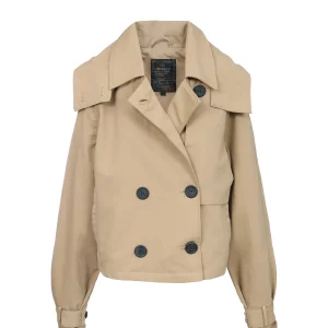 LILI kaki ženska prolećna jakna Invento — prednja strana