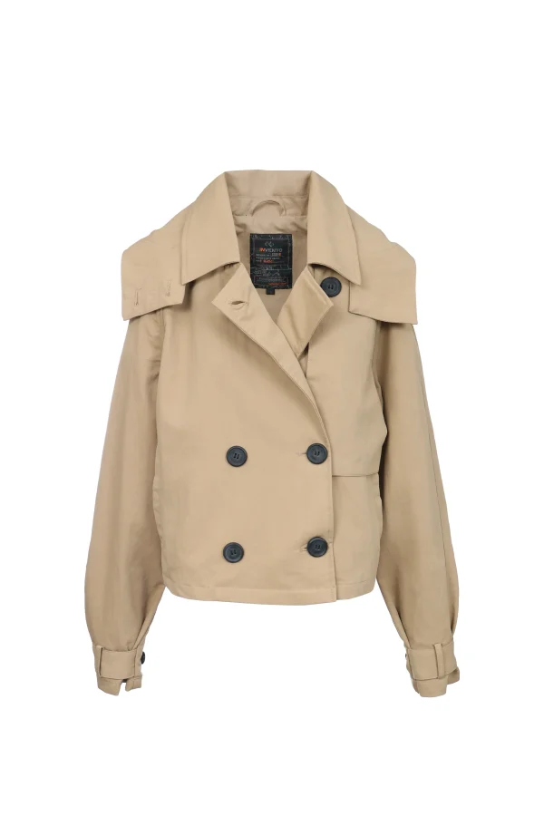 LILI kaki ženska prolećna jakna Invento — prednja strana