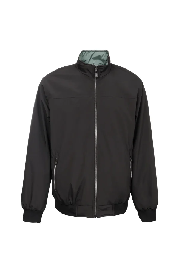 PAKO Black Green — Muška reverzibilna jakna INVENTO — crno lice PAKO Black Green muška reverzibilna jakna INVENTO — crno lice, prednja strana
