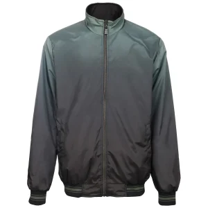 PAKO crno-zelena muška prolećna jakna Invento — prednja strana