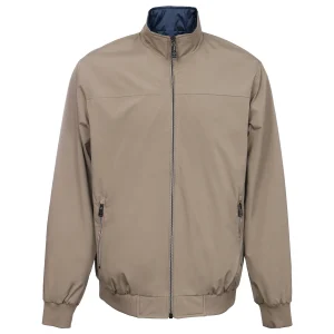 PAKO Beige Navy muška jakna sa dva lica INVENTO — bež lice, prednja strana