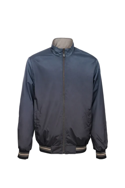 PAKO tamnoplava muška prolećna jakna Invento — prednja strana