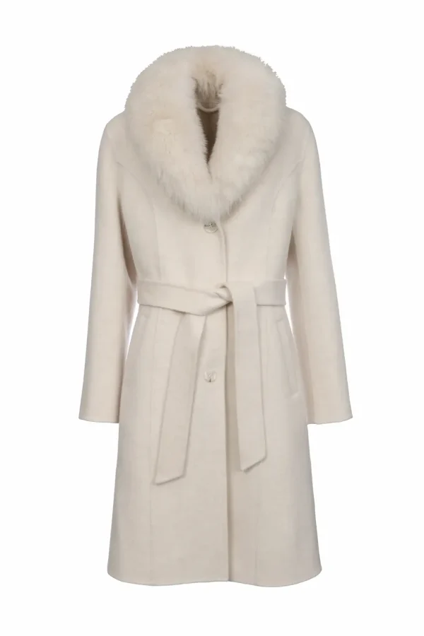 DOROTEA Off White ženski kaput | INVENTO