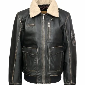 URBAN Brown muška kožna jakna | INVENTO