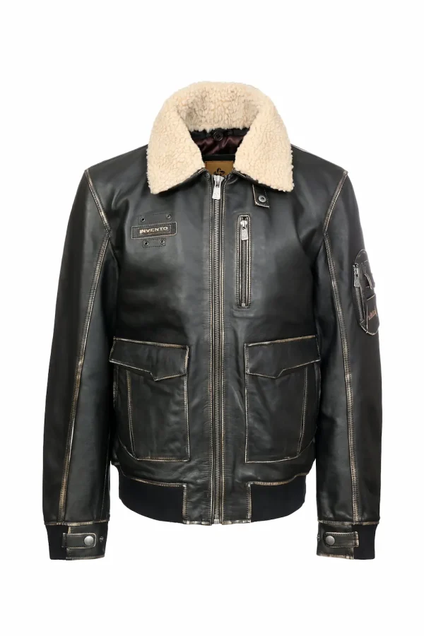 URBAN Brown muška kožna jakna | INVENTO