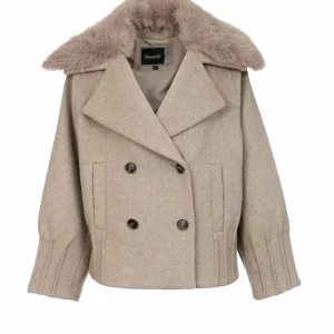 ZANA Beige ženski kaput | INVENTO