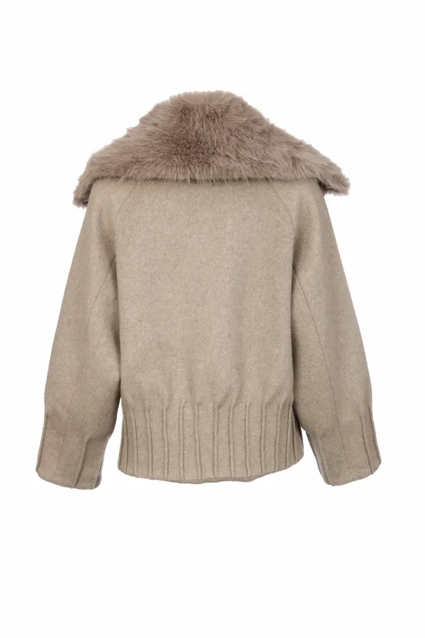 ZANA Beige ženski kaput | INVENTO