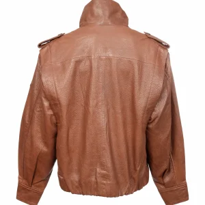 JOZINE LADY Cognac ženska kožna jakna zadnja strana – INVENTO
